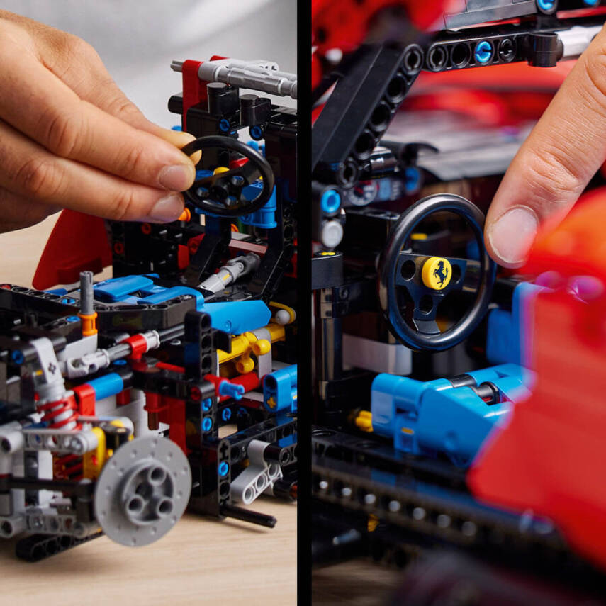 42143 LEGO Technic Ferrari Daytona SP3, Yetişkinler için bir Süper Araba Modeli Yapım ve Sergileme - 8