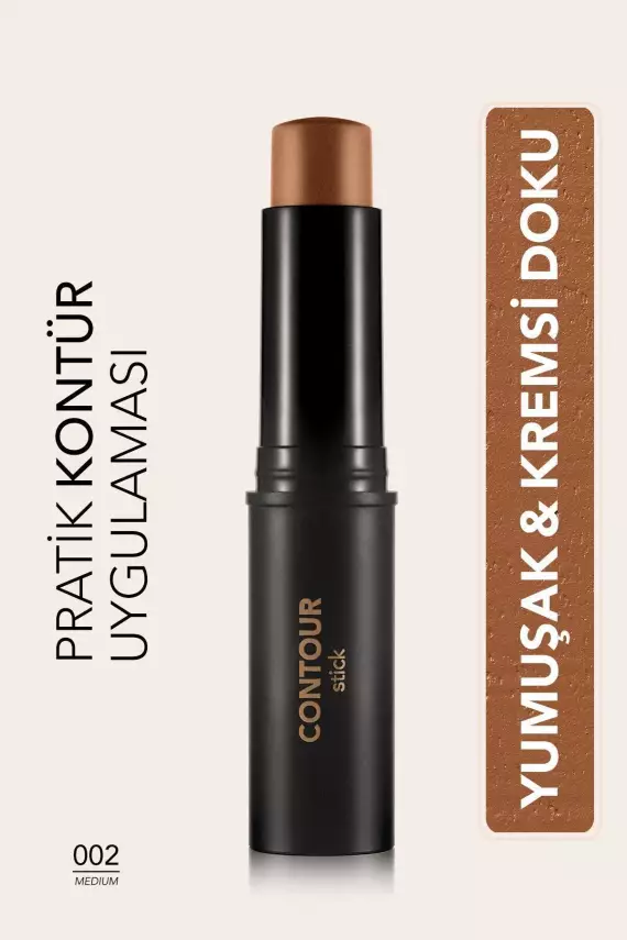 Flormar Contour Stick Yoğun Pigmentli ve Yumuşak Dokulu Stick Kontür (003 Medium Deep) - 6