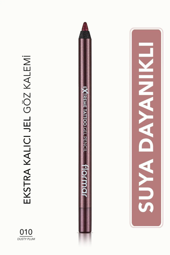 Flormar Extreme Tattoo Yoğun Renk Veren Suya Dayanıklı Jel Göz Kalemi (010 Dusty Plum) - 2