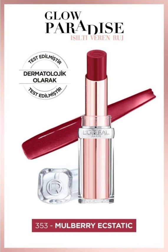 L’Oréal Paris Glow Paradise Balm-in-Lipstick- Işıltı Veren Ruj 353 Mulberry Ecstatic - 1