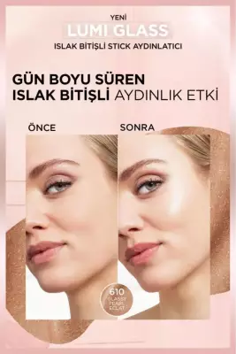 L'Oréal Paris Lumi Glass Islak Bitişli Stick Aydınlatıcı - 610 Glassy Pearl Eclat - 4