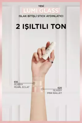 L'Oréal Paris Lumi Glass Islak Bitişli Stick Aydınlatıcı - 610 Glassy Pearl Eclat - 6