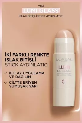 L'Oréal Paris Lumi Glass Islak Bitişli Stick Aydınlatıcı - 610 Glassy Pearl Eclat - 10