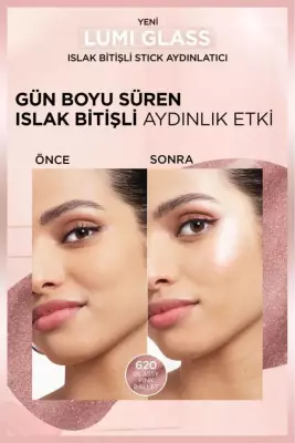 L'Oréal Paris Lumi Glass Islak Bitişli Stick Aydınlatıcı - 610 Glassy Pearl Eclat - 12