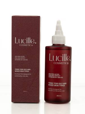 Lucille Gözenek Sıkılaştırıcı Tonik – AHA + BHA & Vitamin Kompleksi İçerikli – 200 ml – %100 Vegan Formül (Yağlı ve Karma Ciltler için) - 1