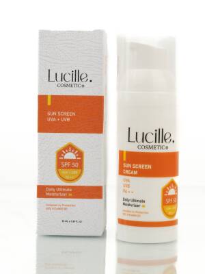 Lucille Güneş Kremi SPF 50 – UVA + UVB Koruma & Vitamin B5 İçerikli – 50 ml – %100 Vegan Formül - 1
