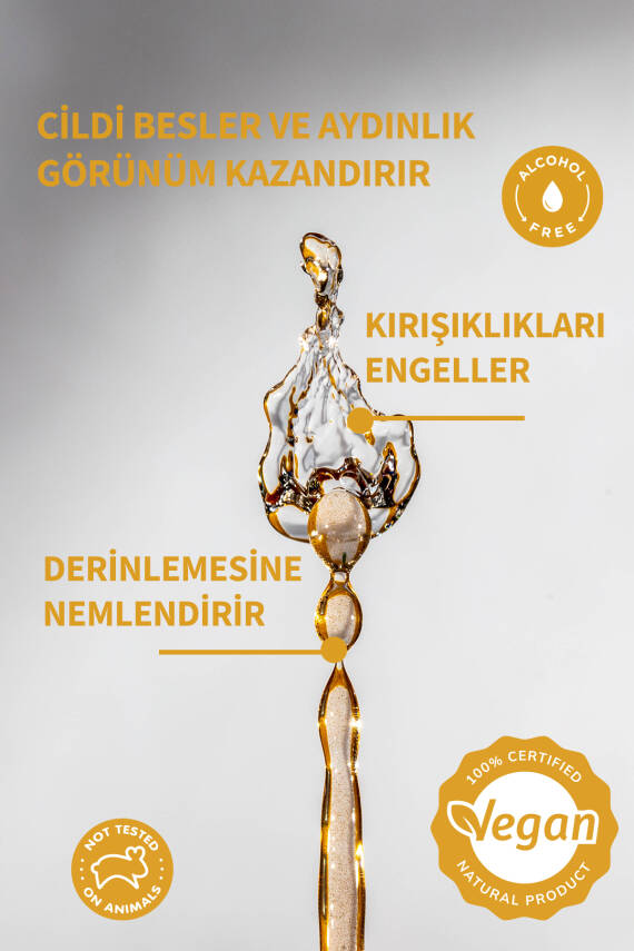 Lucille Vitamin C Serum 30ml | Kolajen İçerikli %100 Vegan Aydınlatıcı Serum - 3