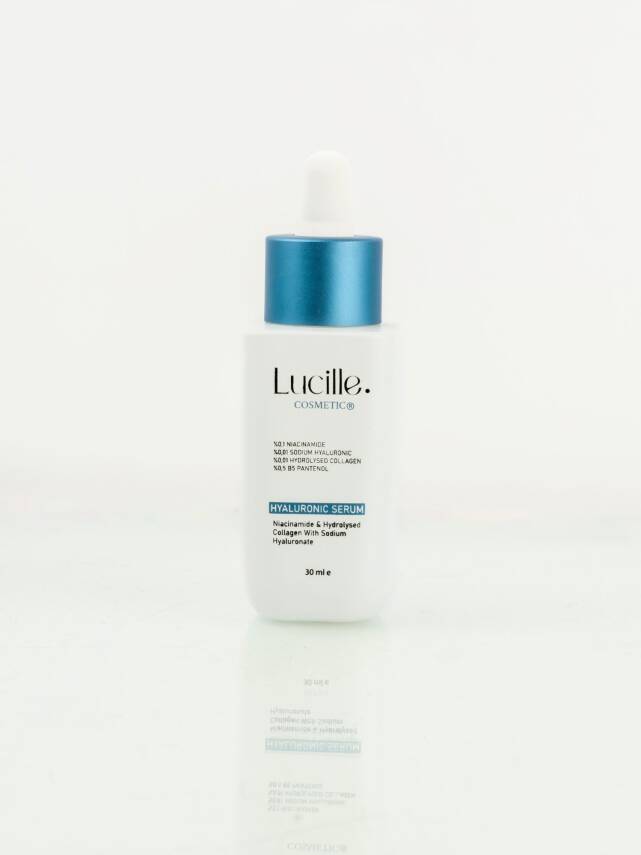 Lucille Yoğun Nemlendirici Hyalüronik Asit Serumu – Niacinamide & Kolajen İçerikli 30 ml | Derin Nem & Gençlik Etkisi | %100 Vegan - 4
