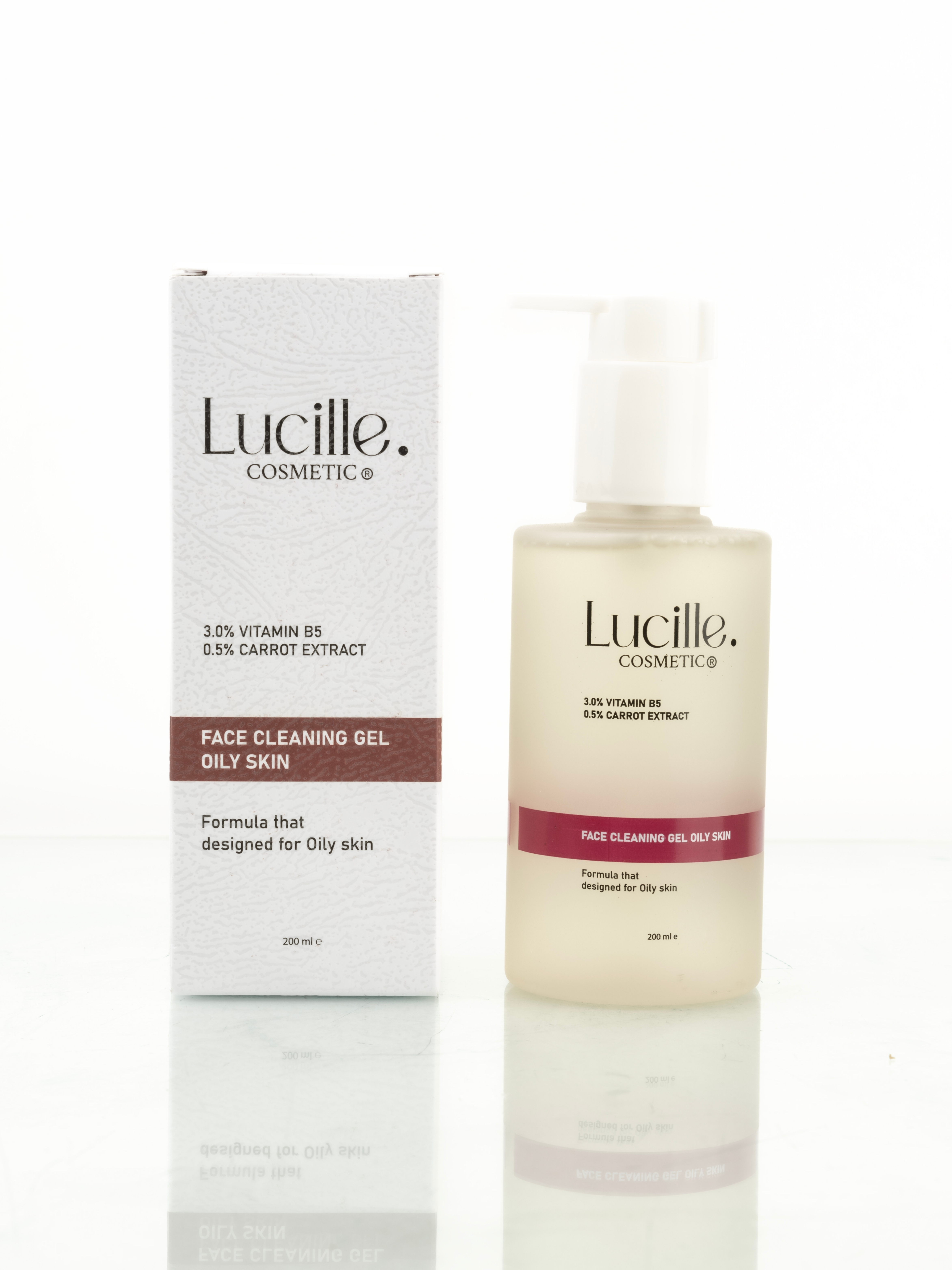 Lucille Yüz Yıkama Jeli – Vitamin B5 İçerikli – 200 ml – %100 Vegan Formül (Yağlı ve Akneli Ciltler için) - 3