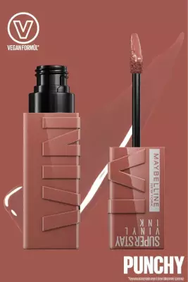 Maybelline New York Super Stay Vinyl Ink Uzun Süre Kalıcı Şeftali Tonlu Likit Parlak Ruj 35 Cheeky - 17