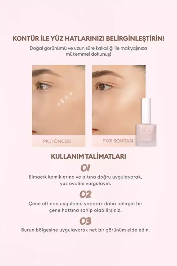 Missha A'PIEU Cilt ile Bütünleşen Kalıcı Likit Aydınlatıcı Juicy-Pang Water Highlighter (PK01) - 3