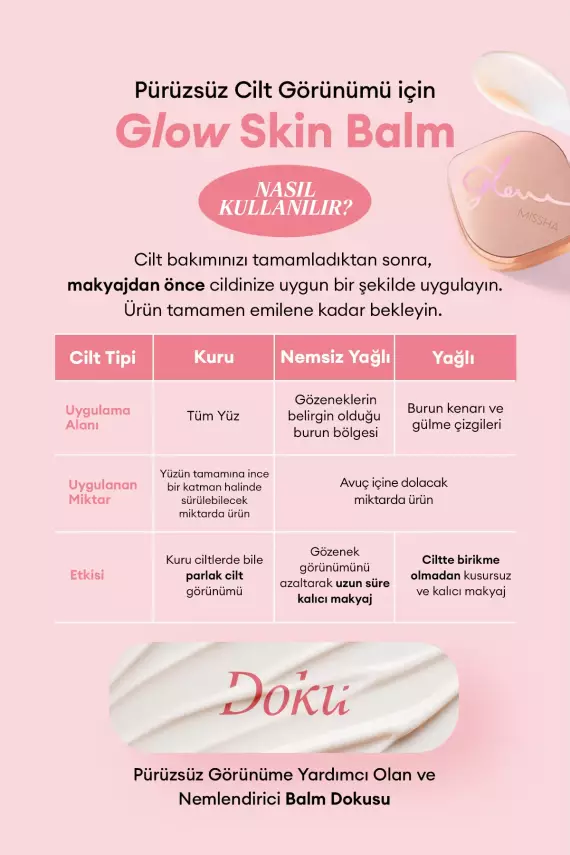Missha Glow Skin Balm (Nem & Baz & Işıltı & Parlak Görünüm) 50 ml - 5