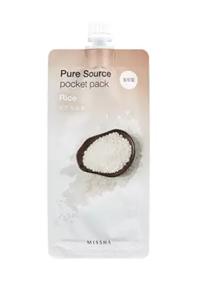 Missha Pure Source Pocket Pack Rice Ölü Derileri Arındıran Aydınlatıcı Pirinç Peelingi 10 ML - 4
