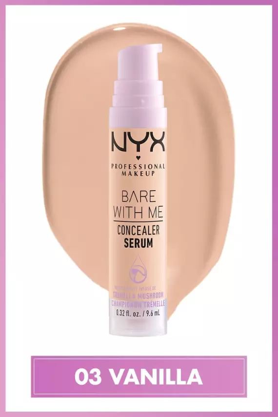 NYX Professional Makeup Bare With Me Serum Kapatıcı, Serum 01 Fair Concealer - 18