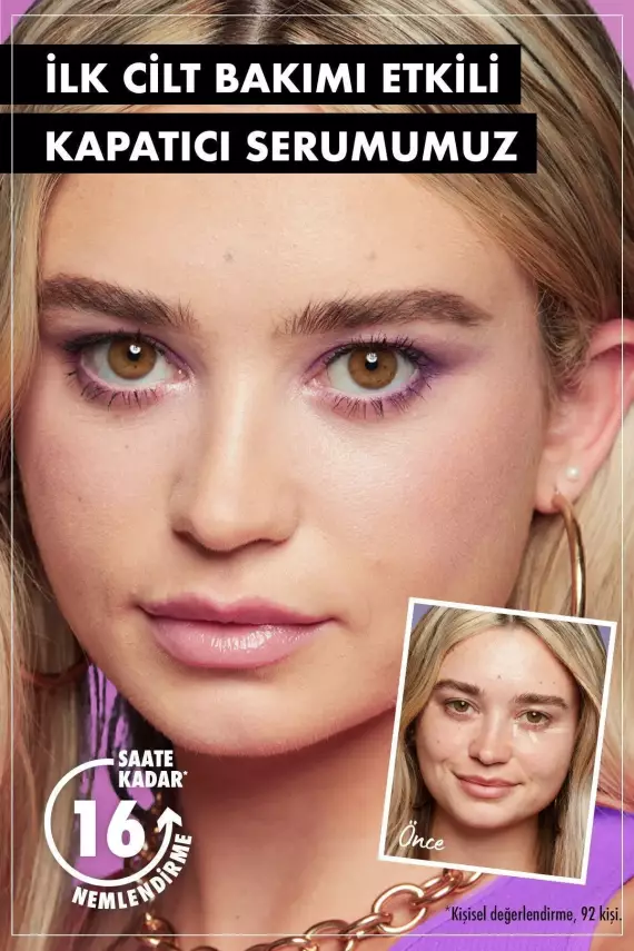 NYX Professional Makeup Bare With Me Serum Kapatıcı, Serum 01 Fair Concealer - 12