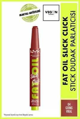 NYX Professional Makeup Fat Oil Slick Click Parlatıcı, Nemlendirici, Nude Tonlu Dudak Balmı - 11 In a Mood - 9