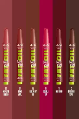 NYX Professional Makeup Fat Oil Slick Click Parlatıcı, Nemlendirici, Nude Tonlu Dudak Balmı - 11 In a Mood - 15