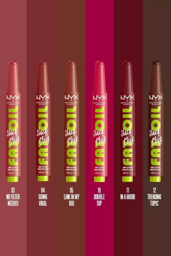 NYX Professional Makeup Fat Oil Slick Click Parlatıcı, Nemlendirici, Nude Tonlu Dudak Balmı - 11 In a Mood - 15